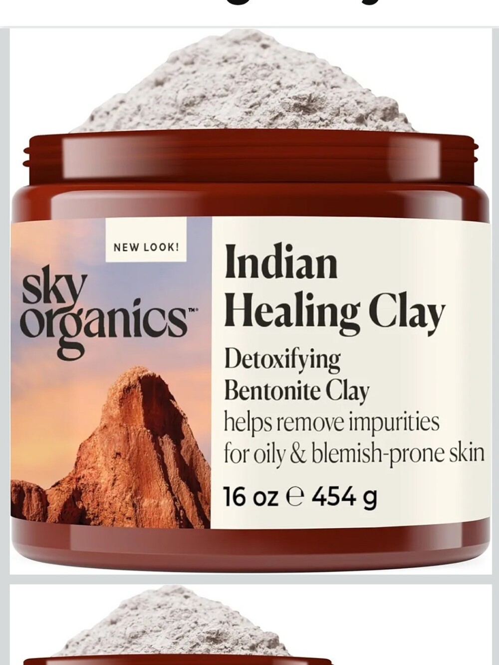 Indian Healing Clay Mask - Brown Detoxifying Bentonite